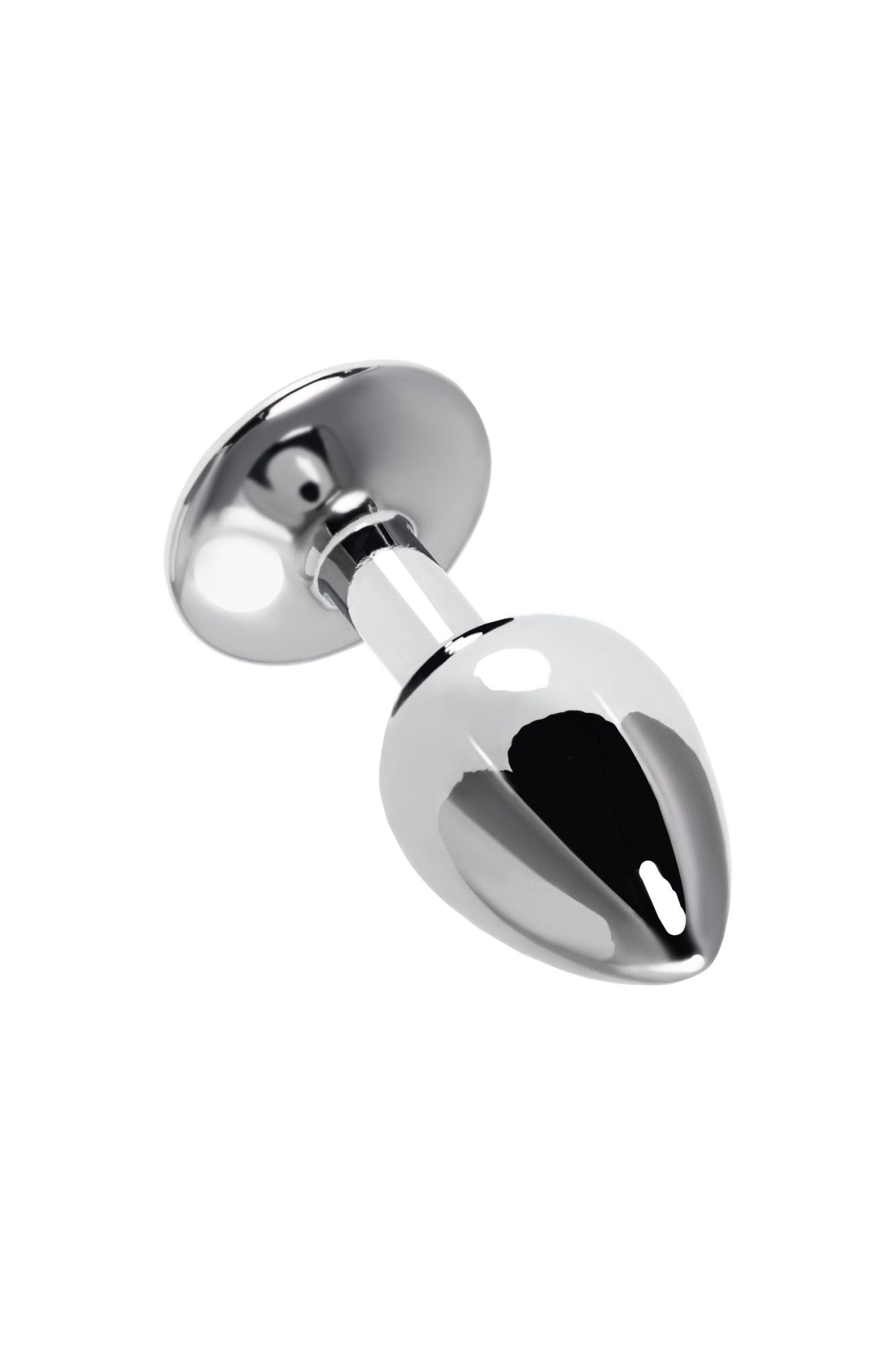 анальная втулка metal by toyfa, металл, серебристая с красной розочкой, 8 см, ø 2,7 см, 48 г в Севастополе