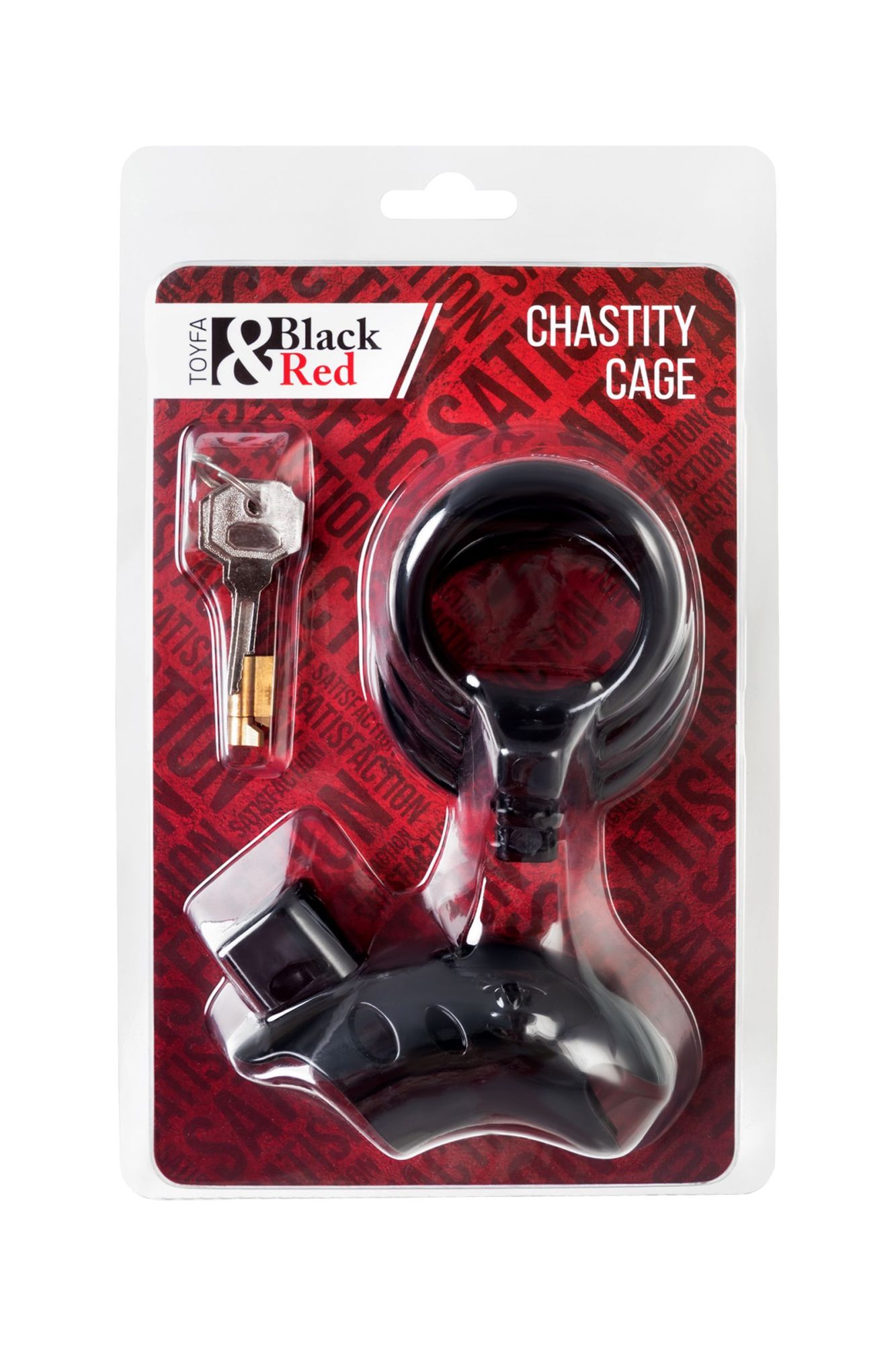 пояс верности мужской black&red by toyfa, abs пластик, черный, 10 см в Севастополе