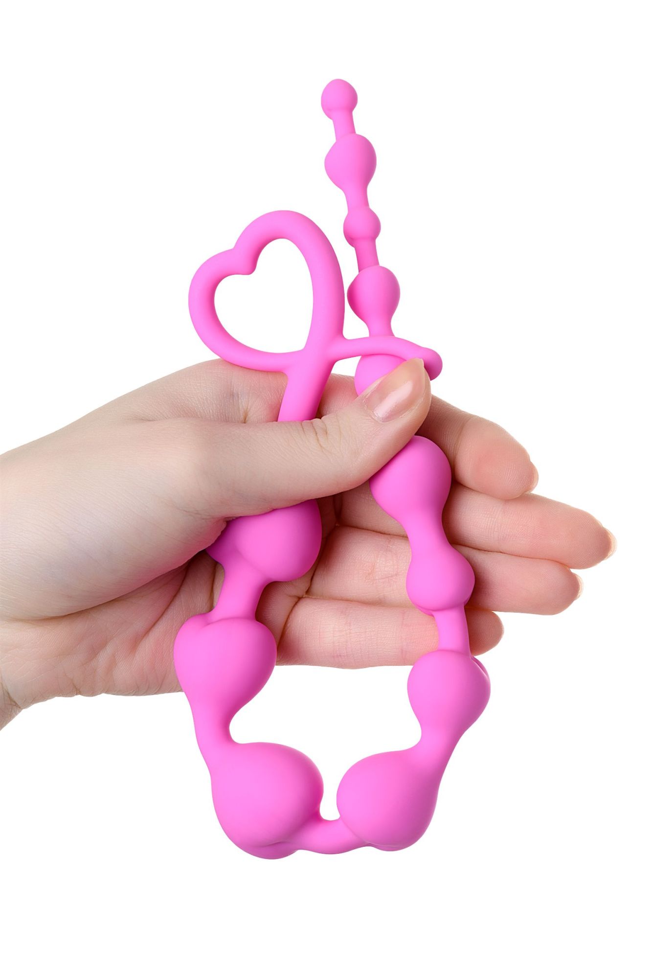 анальная цепочка todo by toyfa long sweety, силикон, розовая, 34 см, ø 2,7 см в Севастополе